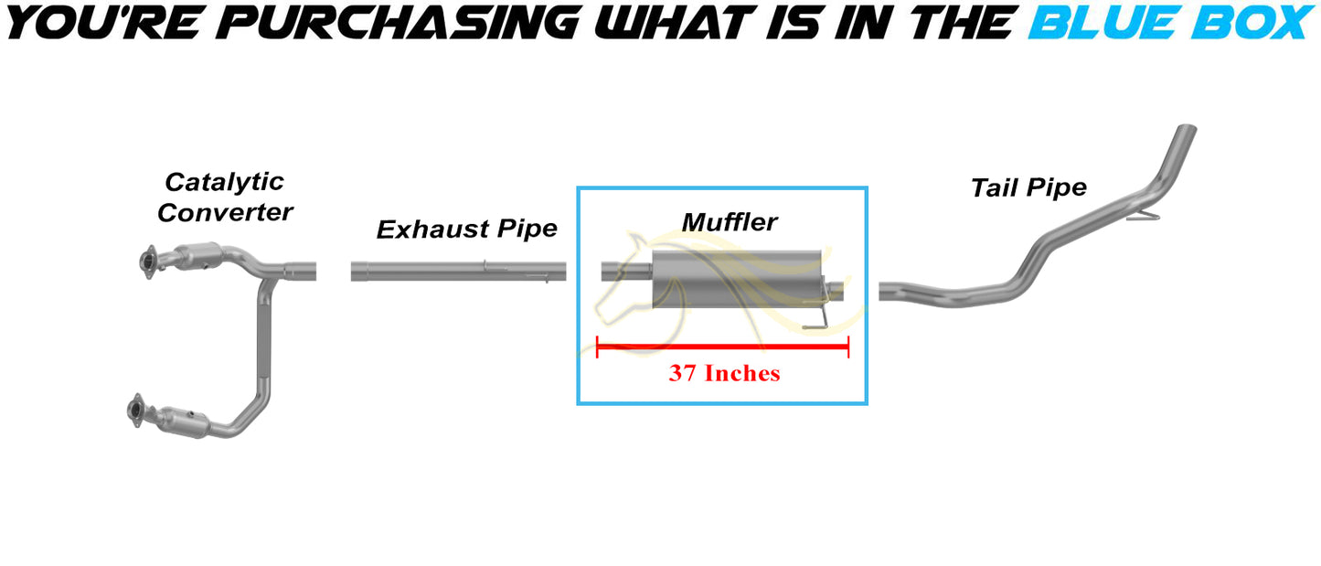2019–2023 Ram 1500 Classic 5.7L Stainless Steel Exhaust Muffler