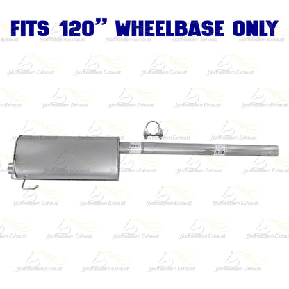 2009–2010 Dodge Ram 1500 120in WB Exhaust Pipe with Muffler Kit | Stainless Steel