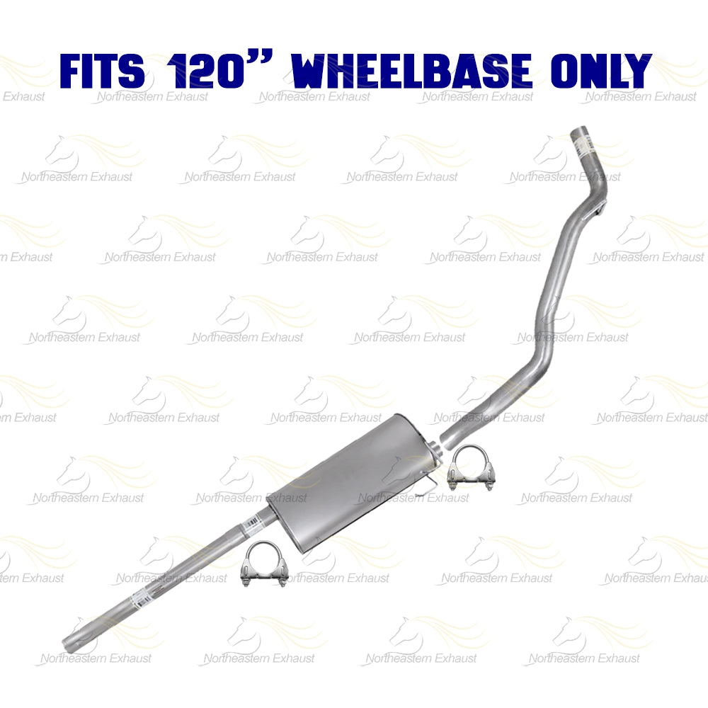 2009-2010 Dodge Ram 1500 3.7L Exhaust Pipe with Muffler and Tail Pipe Kit | Stainless Steel