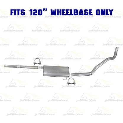 2009-2010 Dodge Ram 1500 3.7L Exhaust Pipe with Muffler and Tail Pipe Kit | Stainless Steel