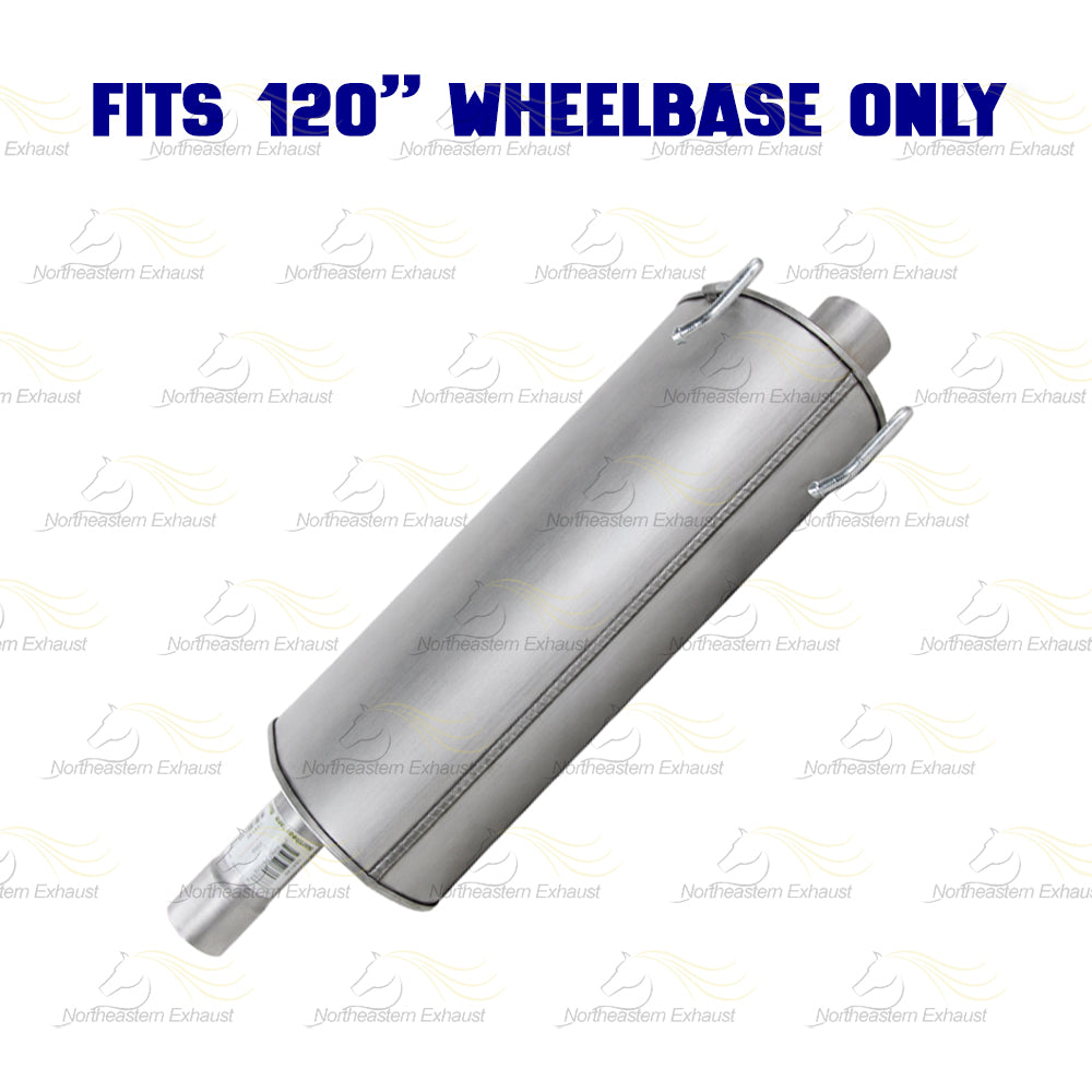2011–2013 Ram 1500 3.7L & 4.7L 120" WB Exhaust Pipe, Muffler, Tail Pipe Kit | Stainless Steel