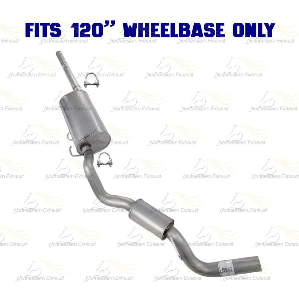 2009-2010 Dodge Ram 1500 5.7L 120in WB Exhaust Pipe, Muffler, Tail Pipe Kit | Stainless Steel