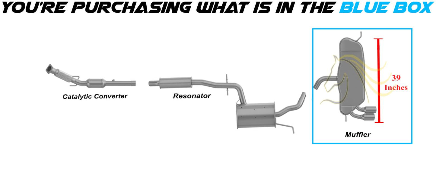 2006-2009 Volkswagen Rabbit and 2010-2014 Golf 2.5L Exhaust Muffler