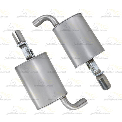 2016-2019 Ford Explorer 3.5L Front & Rear Y pipe w/ Pair of Mufflers Kit | Stainless Steel