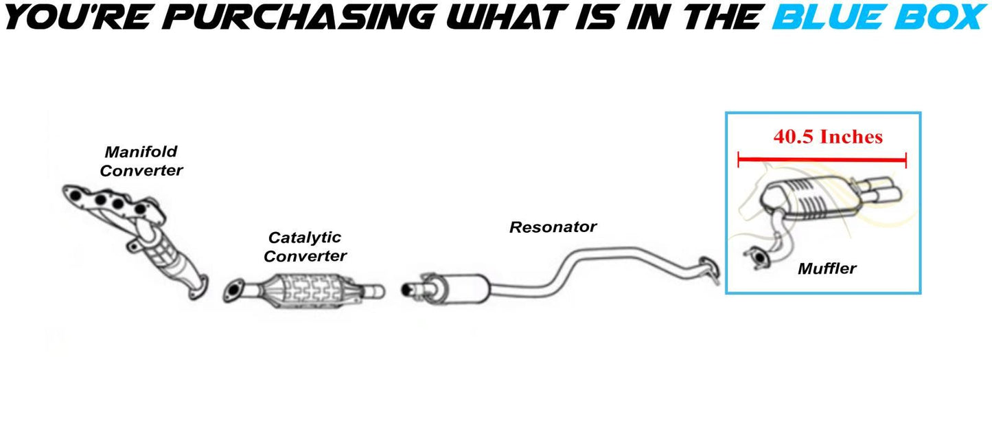2009-2013 Mazda 6 2.5L Stainless Steel Exhaust Rear Muffler
