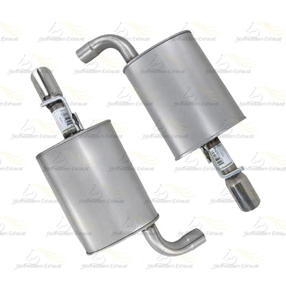 2016-19 Ford Explorer 3.5L Front & Rear Y ipe w/ Resonator & Pair of Mufflers Kit | Stainless Steel