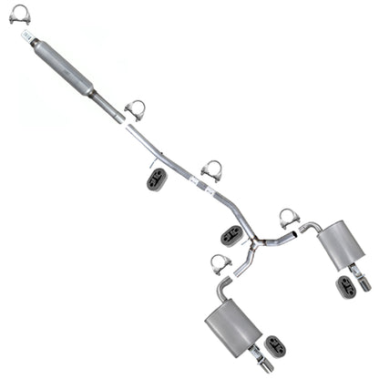 2016-2019 Ford Explorer 3.5L Resonator Y Pipe w/ Pair of Mufflers Kit | Stainless Steel