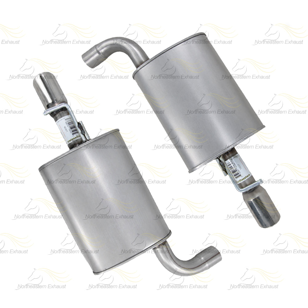 2016-2019 Ford Explorer 3.5L Resonator Y Pipe w/ Pair of Mufflers Kit | Stainless Steel