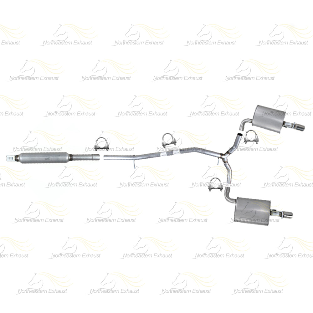 2016-2019 Ford Explorer 3.5L Resonator Y Pipe w/ Pair of Mufflers Kit | Stainless Steel