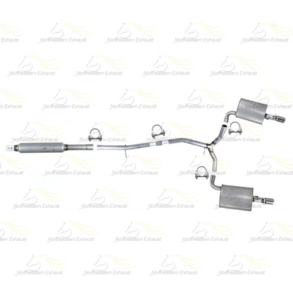 2016-2019 Ford Explorer 3.5L Resonator Y Pipe w/ Pair of Mufflers Kit | Stainless Steel