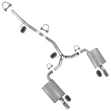 2016-2019 Ford Explorer 3.5L Rear Y Pipe w/ Pair of Mufflers Kit | Stainless Steel