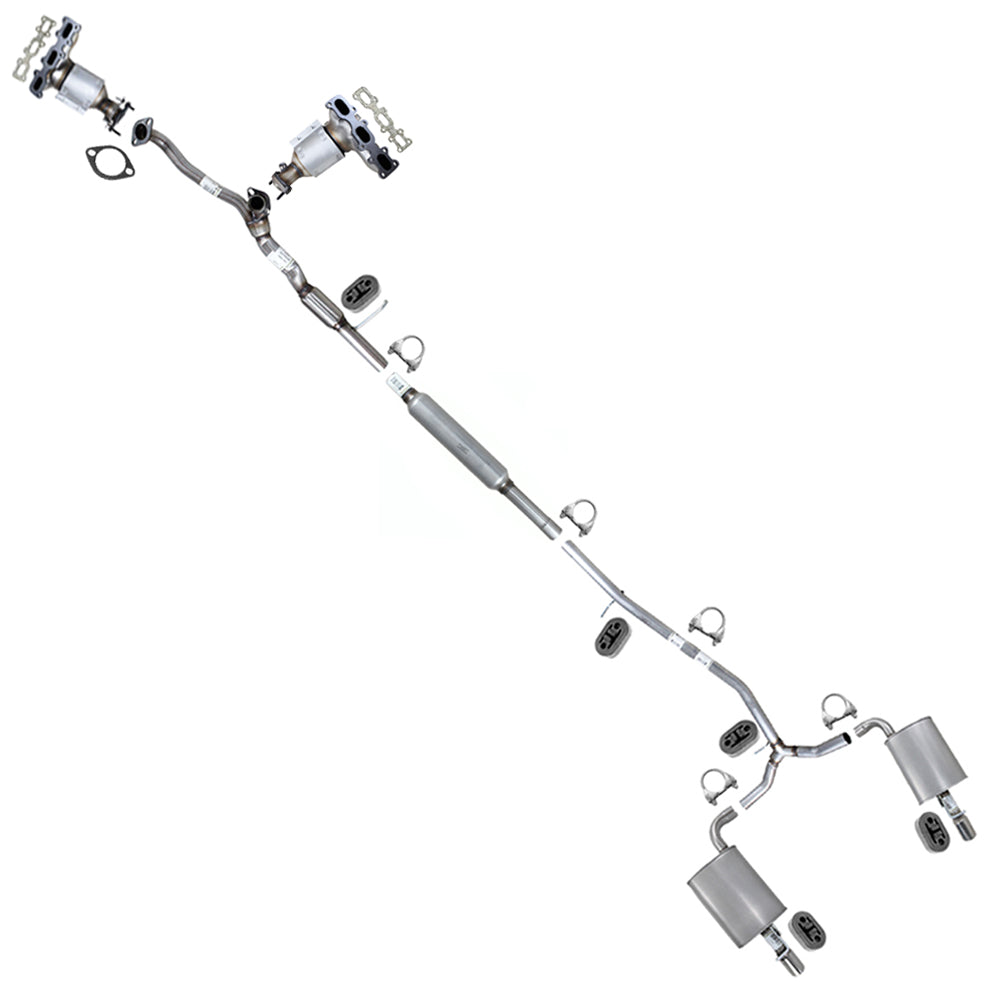 2016-2019 Ford Explorer 3.5L Complete Exhaust Kit | Stainless Steel | EPA Approved
