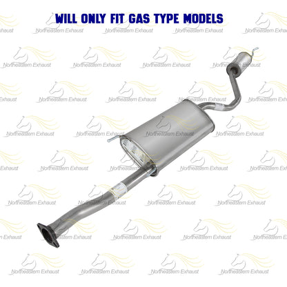 2014-2016 Toyota Highlander 3.5L Stainless Steel Exhaust Pipe Muffler Resonator Kit