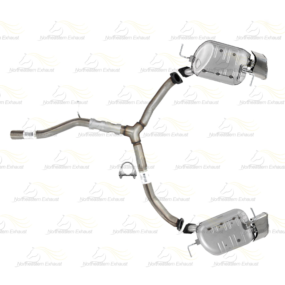 2008-2012 Mazda CX-9 3.7L Exhaust Y Pipe with Pair of Mufflers Kit | Stainless Steel