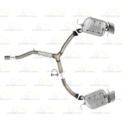 2008-2012 Mazda CX-9 3.7L Exhaust Y Pipe with Pair of Mufflers Kit | Stainless Steel