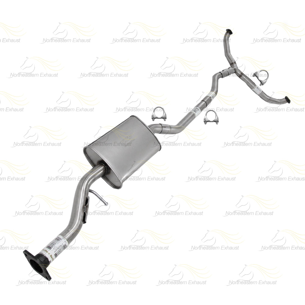2008-2012 Mazda CX-9 3.7L Exhaust Resonator Y Pipe with Pair of Mufflers Kit | Stainless Steel