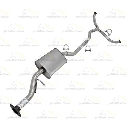 2008-2012 Mazda CX-9 3.7L Exhaust Resonator Y Pipe with Pair of Mufflers Kit | Stainless Steel