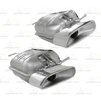 2008-2012 Mazda CX-9 3.7L Exhaust Resonator Y Pipe with Pair of Mufflers Kit | Stainless Steel