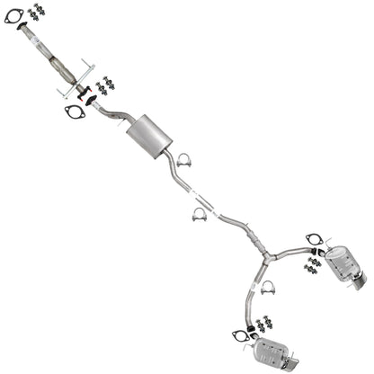 2007 Mazda CX-9 3.5L Exhaust Pipes with Pair of Mufflers Kit | Stainless Steel