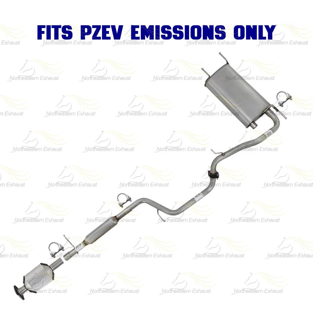 2010-2011 Mazda 3 2.0L Rear Catalytic w/ Intermediate  Pipes, & Muffler Kit | Stainless Steel