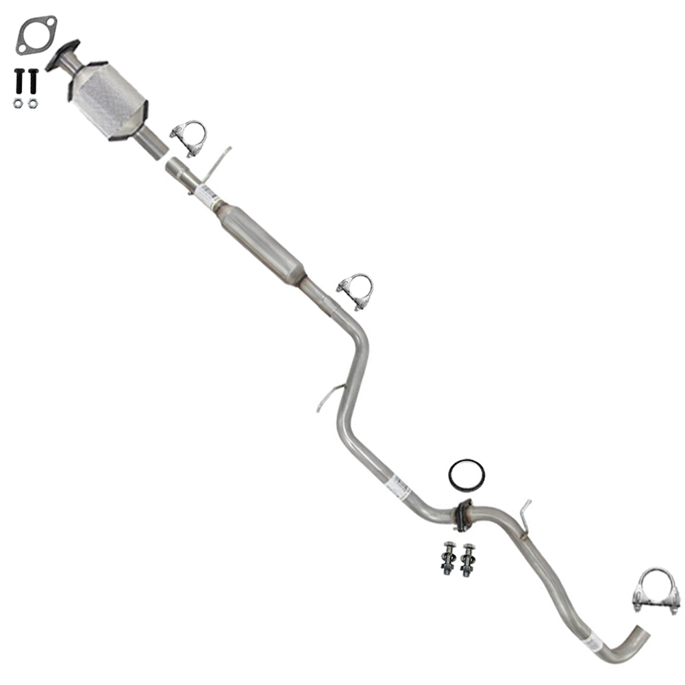 2010-2011 Mazda 3 2.0L Rear Catalytic w/ Exhaust Pipes Kit | Stainless Steel