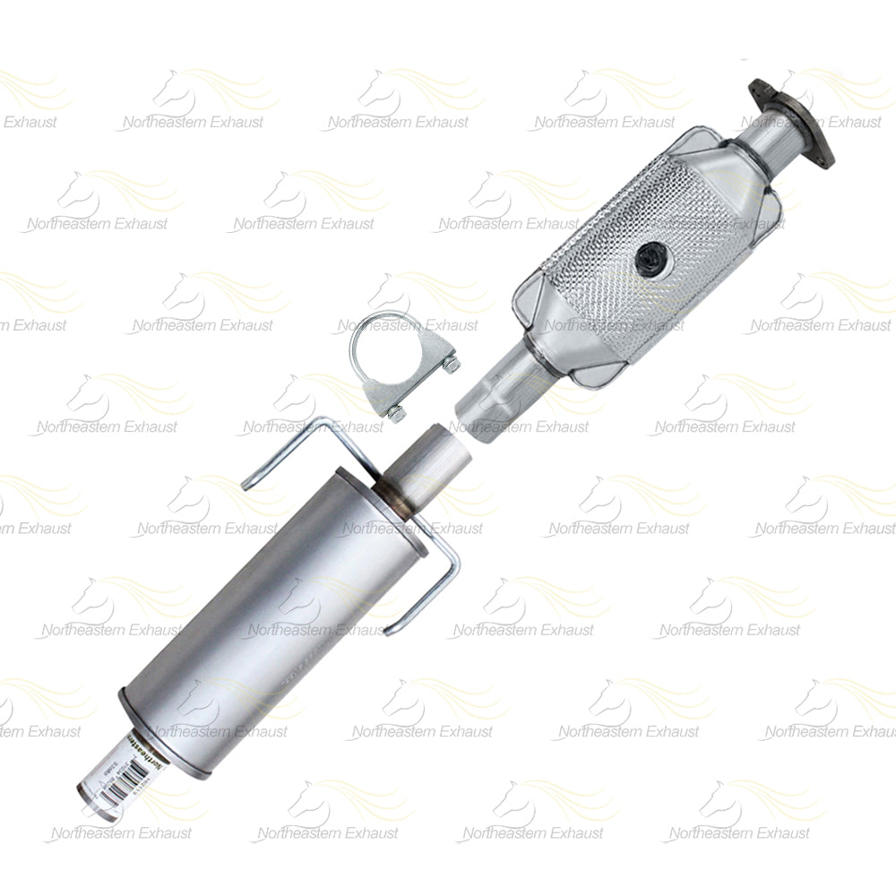 2010-2012 Ford Fusion 2.5L Rear Catalytic w/ Resonator Pipe Exhaust Kit | Stainless Steel