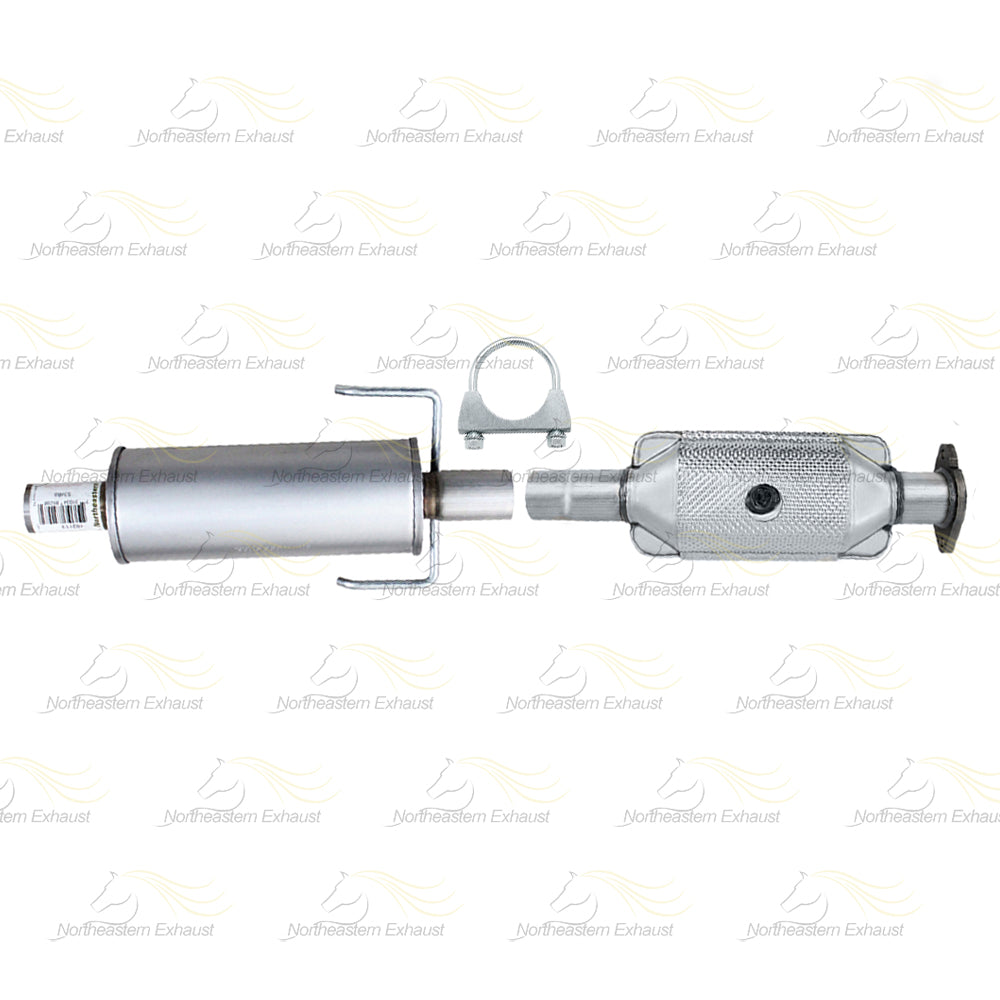 2010-2011 Mercury Milan 2.5L Rear Catalytic w/ Resonator Pipe Exhaust Kit | Stainless Steel
