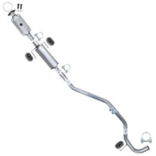 2010-2012 Ford Fusion 2.5L Rear Catalytic w/ Resonator & Intermediate Pipe Kit | Stainless Steel