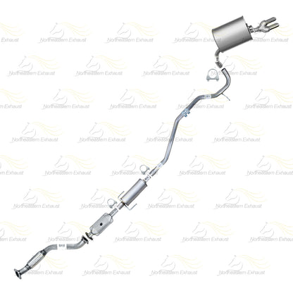 2010-2011 Mercury Milan 2.5L Front Pipe Rear Catalytic Exhaust Pipes & Muffler Kit | Stainless Steel