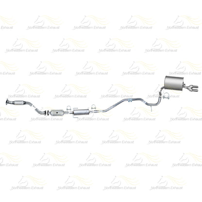 2010-2011 Mercury Milan 2.5L Front Pipe Rear Catalytic Exhaust Pipes & Muffler Kit | Stainless Steel