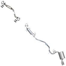 2010-2011 Mercury Milan 2.5L GAS Exhaust Pipes Resonator and Muffler Kit | Stainless Steel