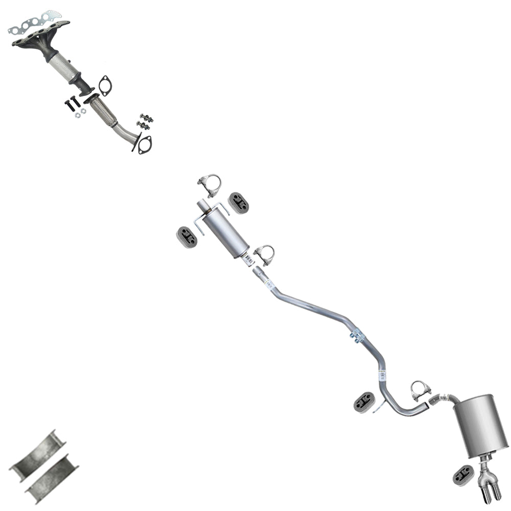 2007-2009 Mercury Milan 2.3L Manifold Converter & Exhaust Pipes w/ Muffler Kit | EPA Approved