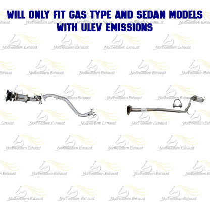 2014-2015 Civic 1.8L EPA Manifold Catalytic & Exhaust Pipes w/ Resonator