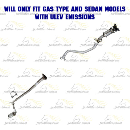 2014-2015 Civic 1.8L EPA Manifold Catalytic & Exhaust Pipes w/ Resonator