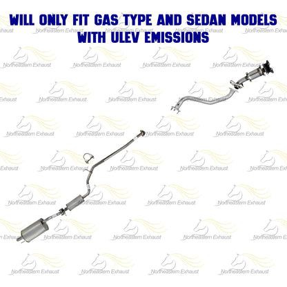 2014-15 Honda Civic 1.8L EPA Manifold Catalytic & Front Pipe Exhaust System Kit