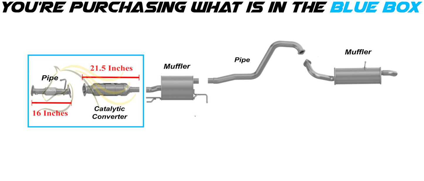 2014-2016 Kia Soul 2.0L EPA Approved Exhaust Pipe w/ Catalytic Kit