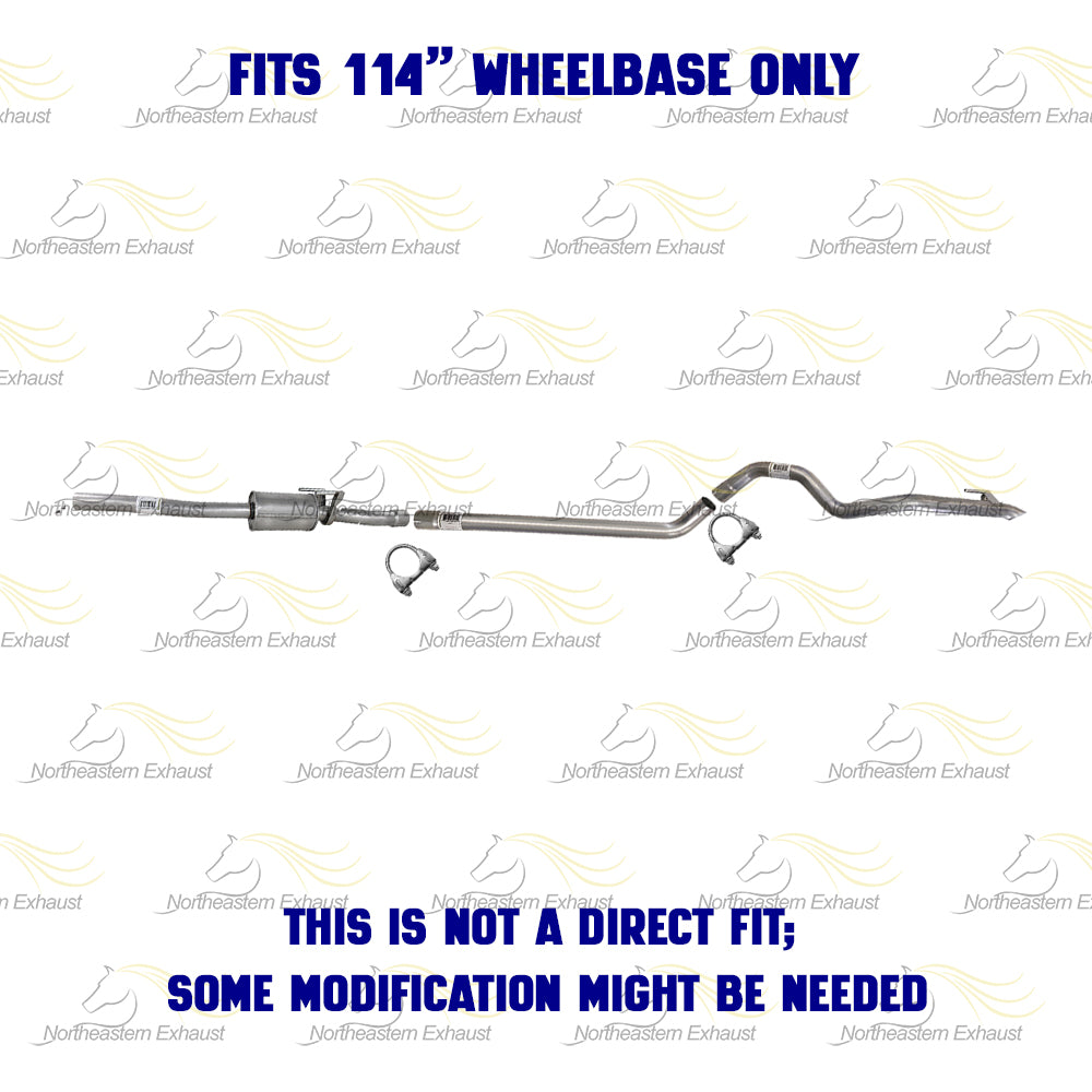 2007-2009 Sprinter 2500 3.0L Stainless Steel Muffler Tail Pipe Kit
