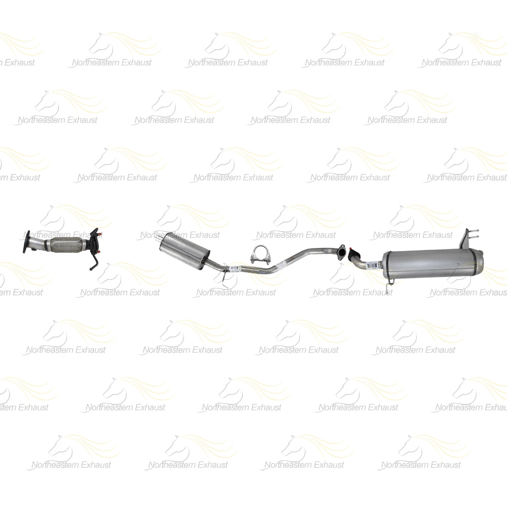 2012-2013 Kia Soul 2.0L Exhaust Front Pipe with Resonator Pipe & Muffler Kit | Stainless Steel
