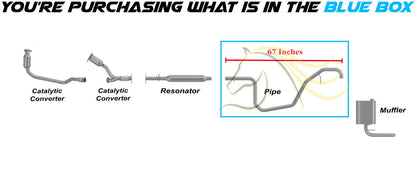 2004-2007 Chevy Malibu 3.5L Stainless Steel Exhaust Pipe