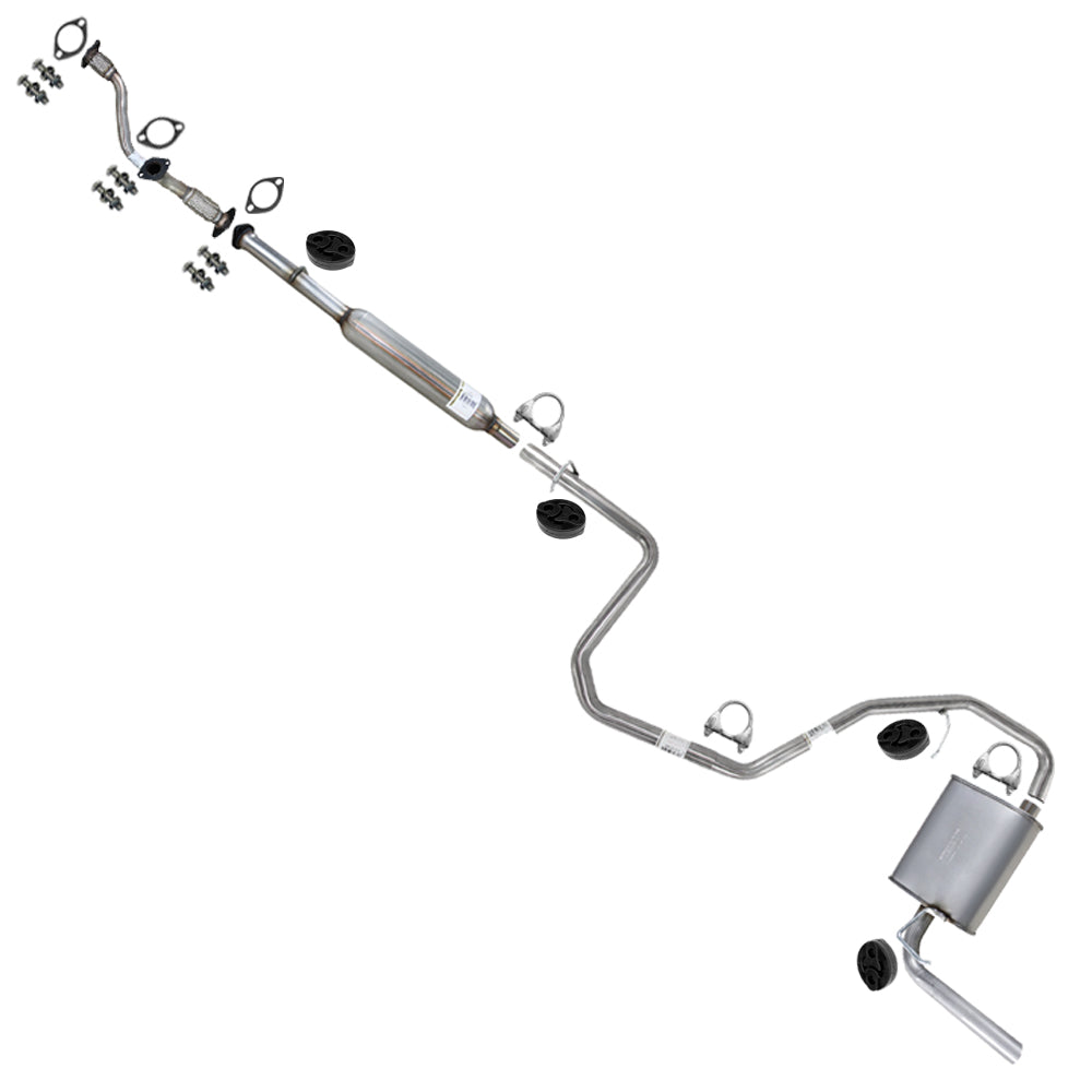 2004 Chevrolet Malibu 3.5L Front Pipe, Resonator, Intermediate Pipe, Muffler Kit | Stainless Steel