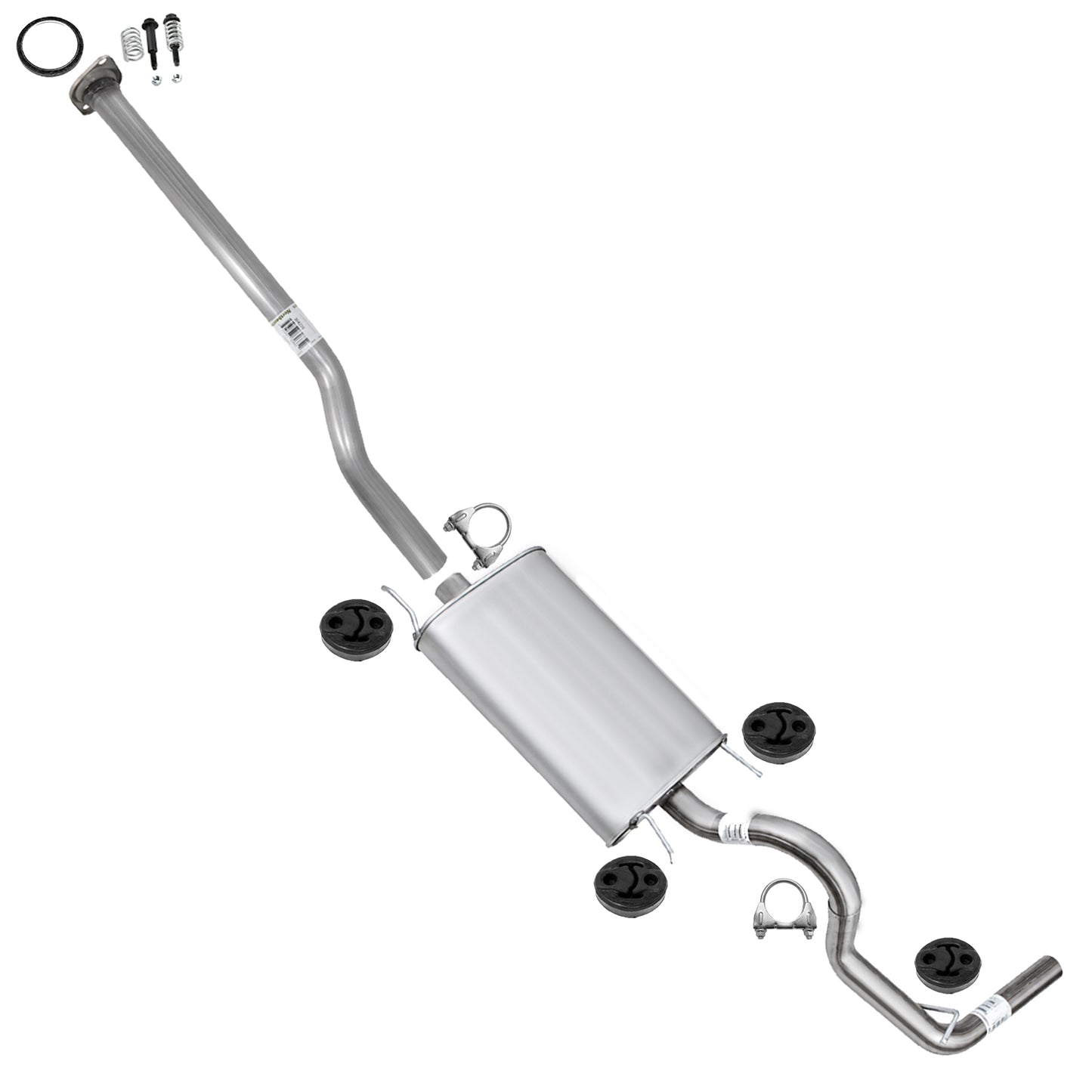 2005-2012 Toyota Tacoma 4.0L 128" WB Exhaust Pipe w/ Muffler Kit | Stainless Steel