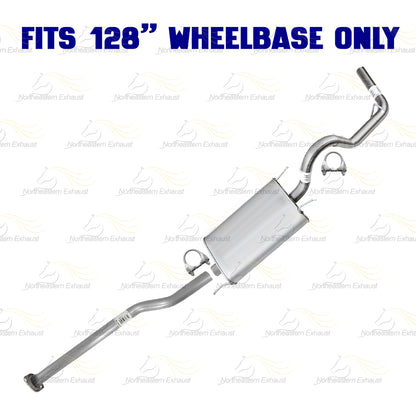 2005-2012 Toyota Tacoma 4.0L 128" WB Exhaust Pipe w/ Muffler Kit | Stainless Steel