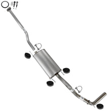 2013-2015 Toyota Tacoma 4.0L 128in WB Intermediate Pipe w/ Muffler Exhaust Kit | Stainless Steel