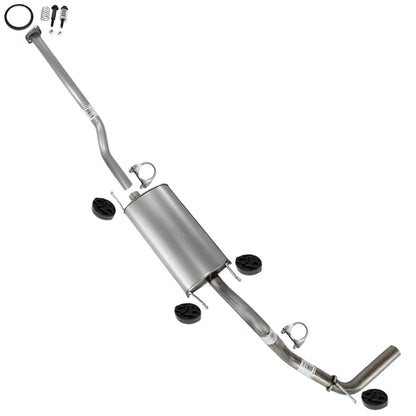 2013-2015 Toyota Tacoma 4.0L 128in WB Intermediate Pipe w/ Muffler Exhaust Kit | Stainless Steel