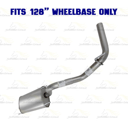 2013-2015 Toyota Tacoma 4.0L 128in WB Intermediate Pipe w/ Muffler Exhaust Kit | Stainless Steel