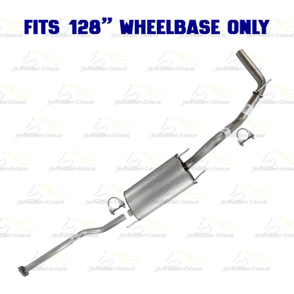 2013-2015 Toyota Tacoma 4.0L 128in WB Intermediate Pipe w/ Muffler Exhaust Kit | Stainless Steel