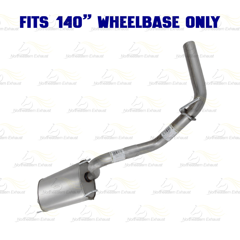 2013-2015 Toyota Tacoma 4.0L 140in WB Intermediate Pipe w/ Muffler Exhaust Kit | Stainless Steel