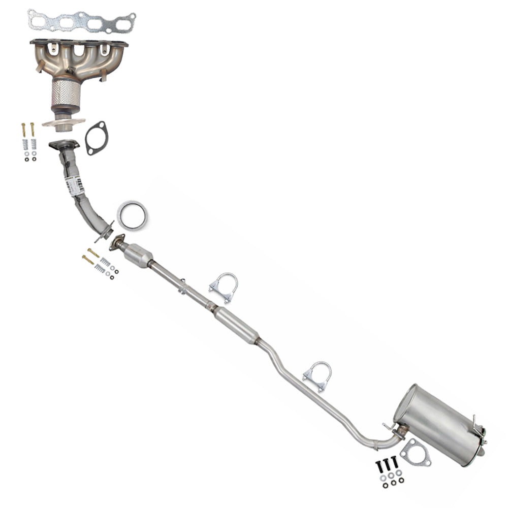 2014-2018 Mitsubishi Outlander 2.4L AWD Complete Exhaust System Kit | Stainless Steel | EPA Approved