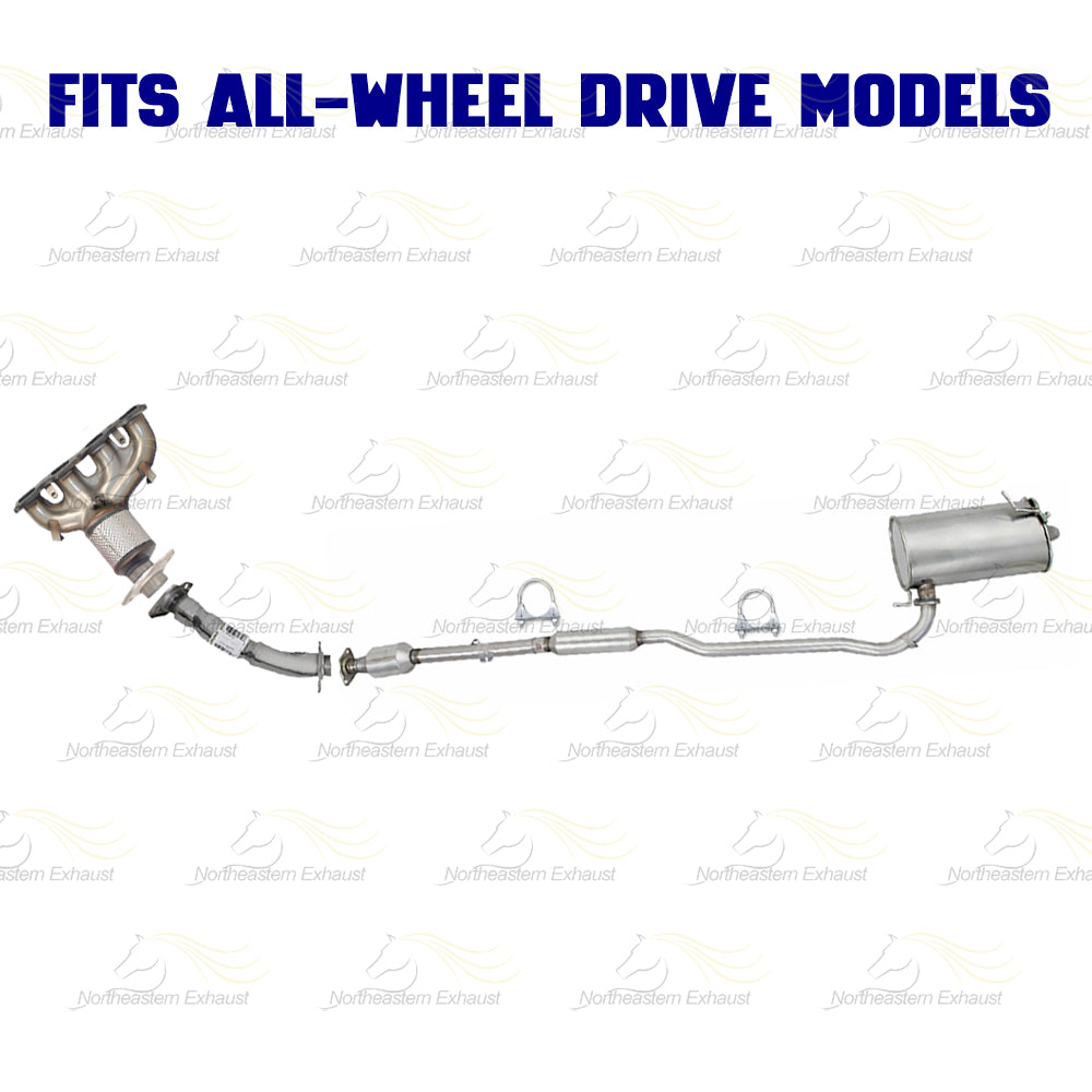2014-2018 Mitsubishi Outlander 2.4L AWD Complete Exhaust System Kit | Stainless Steel | EPA Approved