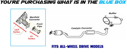 2014-2018 Mitsubishi Outlander 2.4L AWD Exhaust Manifold Converter & Front Pipe Kit | EPA Approved